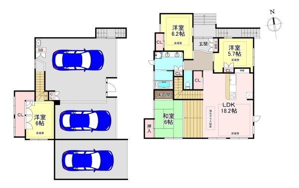 北葛城郡王寺町明神４丁目の中古一戸建て