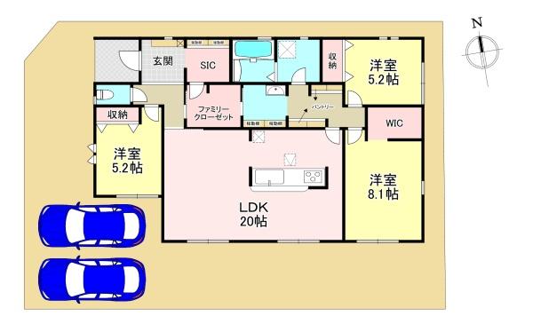 香芝市高　新築戸建　1号棟