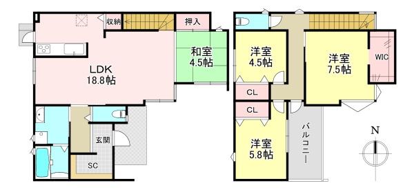 香芝市別所　新築戸建　8号棟