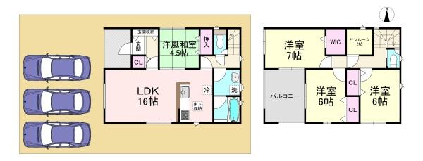 橿原市大久保町第2　1号棟　新築戸建
