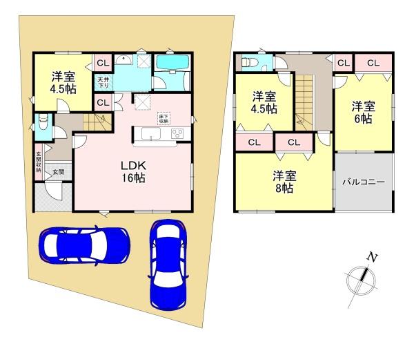 北葛城郡上牧町服部台1丁目　第2　新築戸建　1号棟