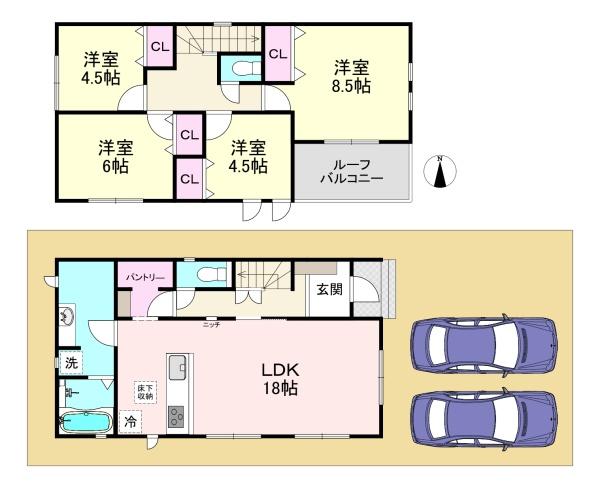 橿原市新口町　2号棟　新築戸建