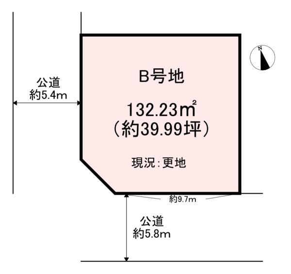 桜井市三輪　B号地　売土地