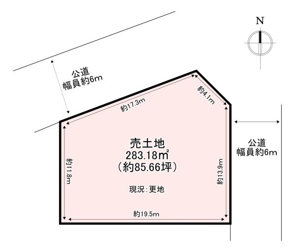 北葛城郡上牧町片岡台１丁目の土地