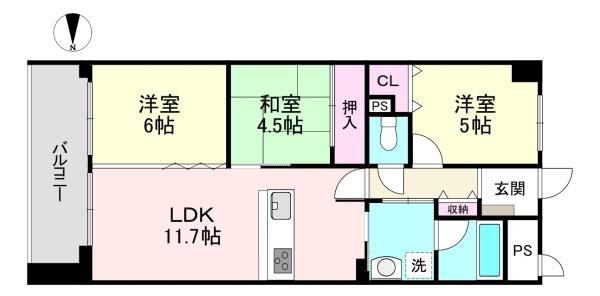 朝日プラザシティ南大和イーストウイングＤ棟