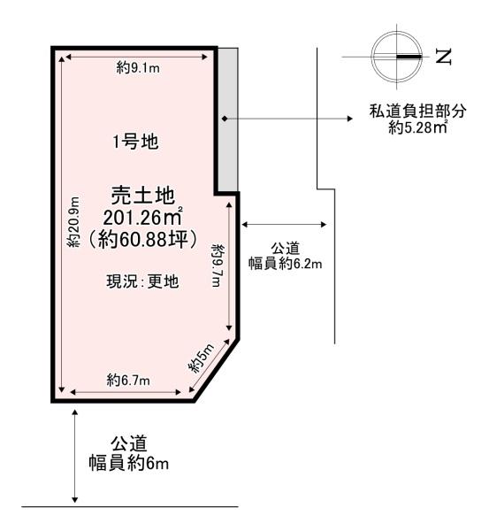 北葛城郡広陵町大字南郷の土地