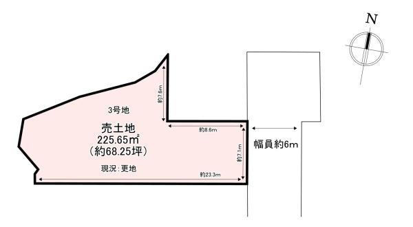 生駒郡斑鳩町法隆寺北2丁目　売土地　3号地