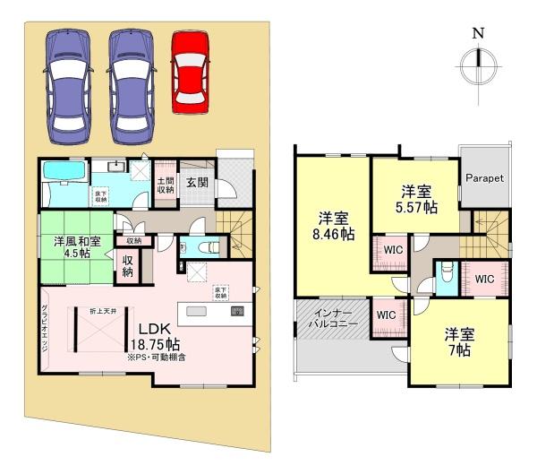 北葛城郡広陵町笠　1期　新築戸建　4号棟