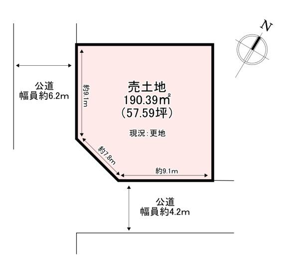 北葛城郡河合町泉台２丁目の土地