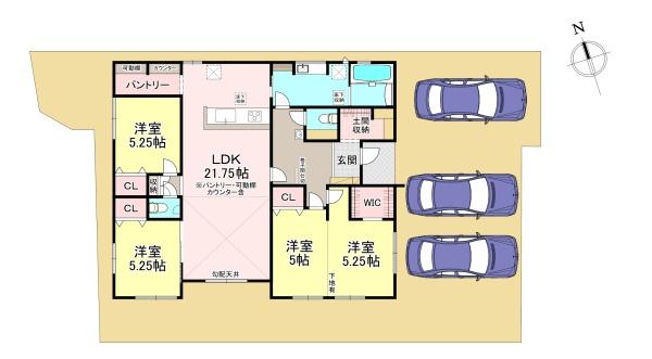 北葛城郡広陵町大野　新築戸建　3号棟