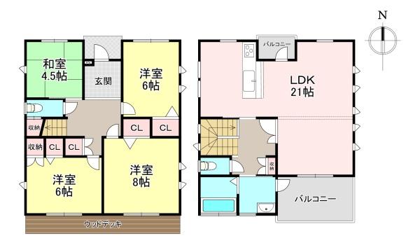 香芝市旭ケ丘２丁目の中古一戸建て