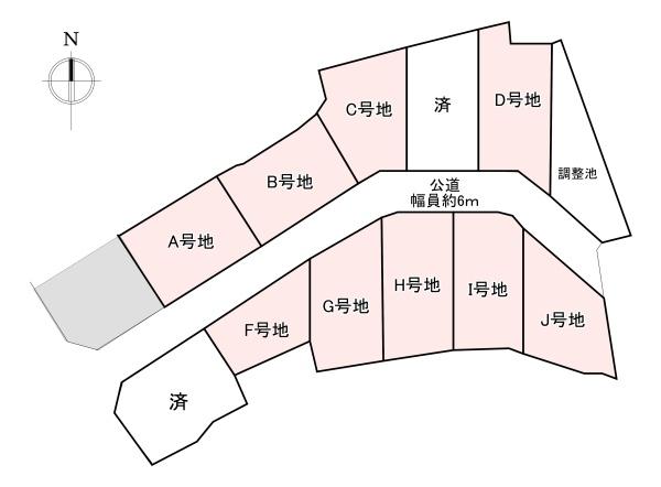 北葛城郡広陵町三吉　売土地　H号地