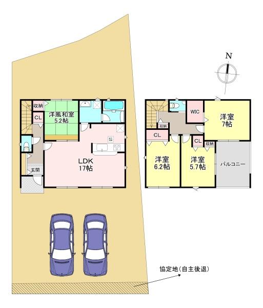 香芝市下田西2丁目　第2　新築戸建　2号棟