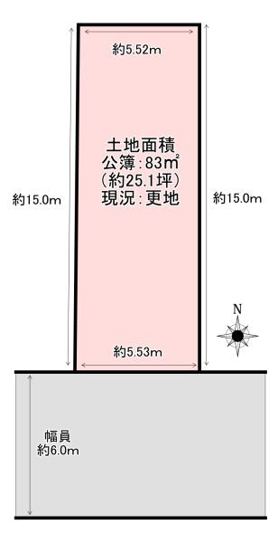大阪市東住吉区中野４丁目の土地