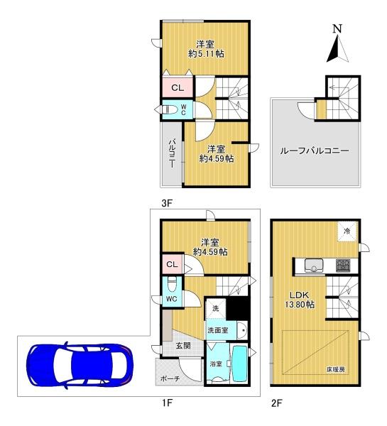 大阪市東住吉区中野４丁目の中古一戸建て
