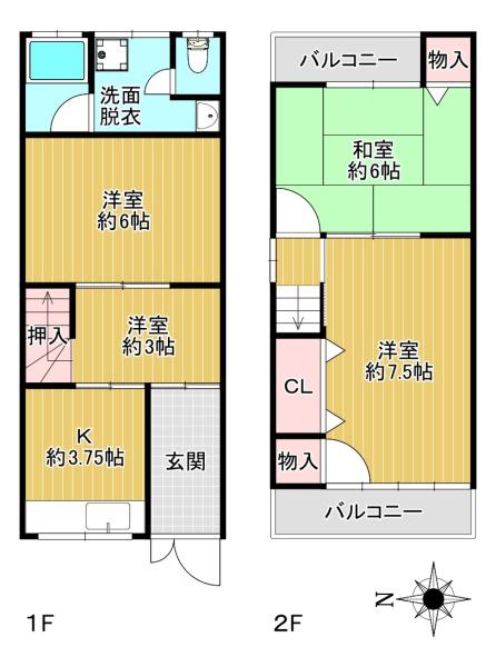 東大阪市大蓮南２丁目の中古一戸建て