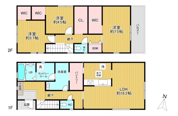 柏原市旭ヶ丘１丁目(1号棟)