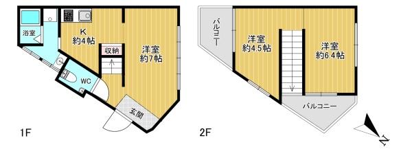 羽曳野市野々上5丁目の中古一戸建て(間取り)