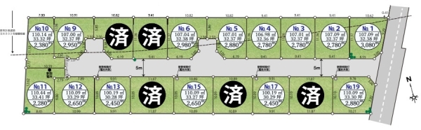 開発分譲地　全19区画　NO.5