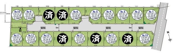 開発分譲地　全19区画　NO.2