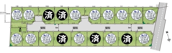 開発分譲地　全19区画　No.5