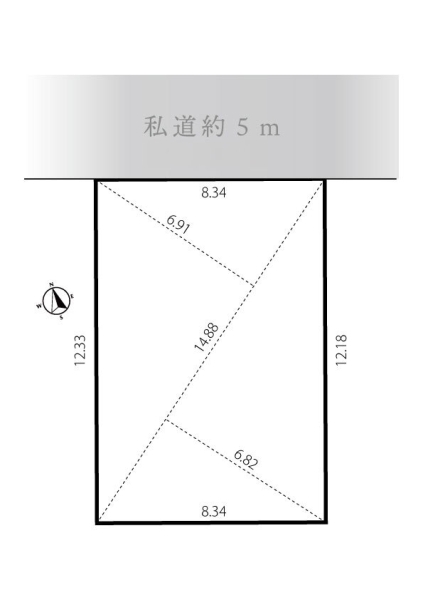 立川市羽衣町３丁目の土地