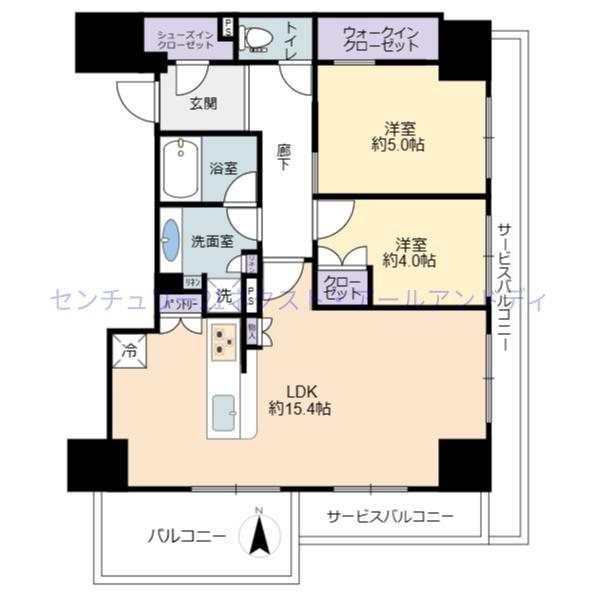 シエリアタワー大阪福島　南東角