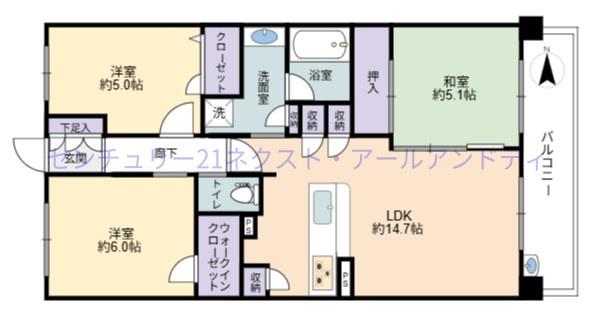 リバーガーデン福島木漏れ日の丘（B棟）