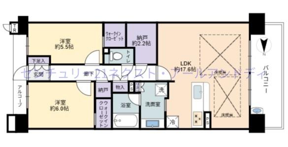 リバーガーデン福島木漏れ日の丘C棟(間取り)