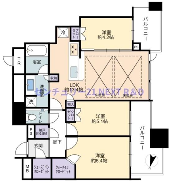 シティタワー梅田東(間取り)