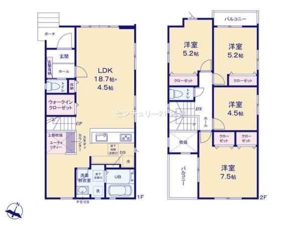 袖ケ浦市袖ケ浦駅前新築住宅・2号棟