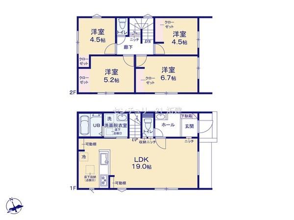 袖ケ浦市奈良輪新築住宅・4号棟