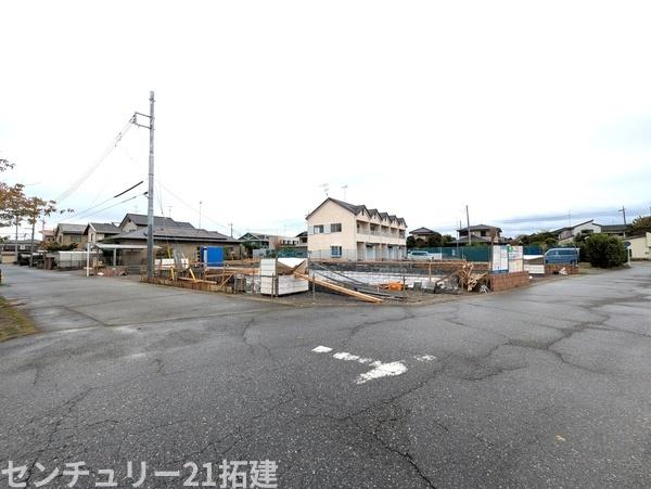 茂原市東部台新築住宅・2号棟(前面道路含む現地写真)