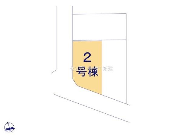 茂原市東部台新築住宅・2号棟(全体区画図)