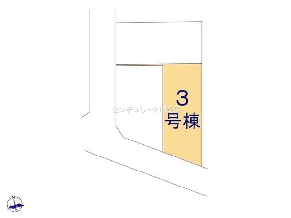 茂原市東部台新築住宅・3号棟(全体区画図)