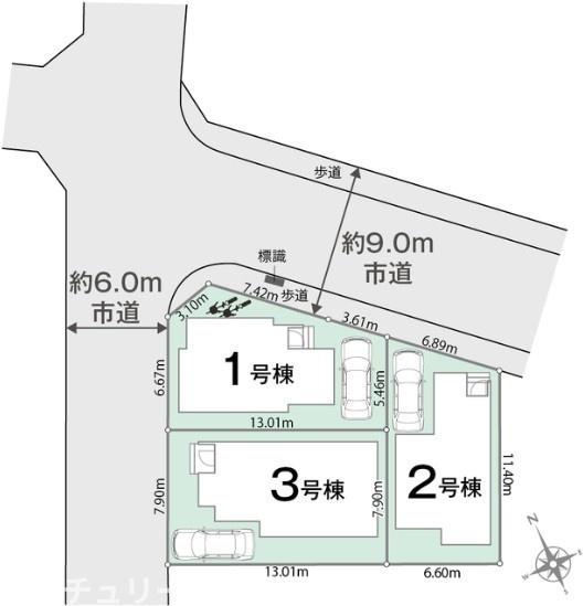 袖ケ浦市長浦駅前1丁目新築住宅・1号棟