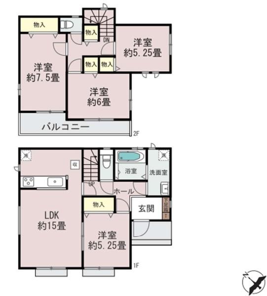 市原市東国分寺台新築住宅・A号棟