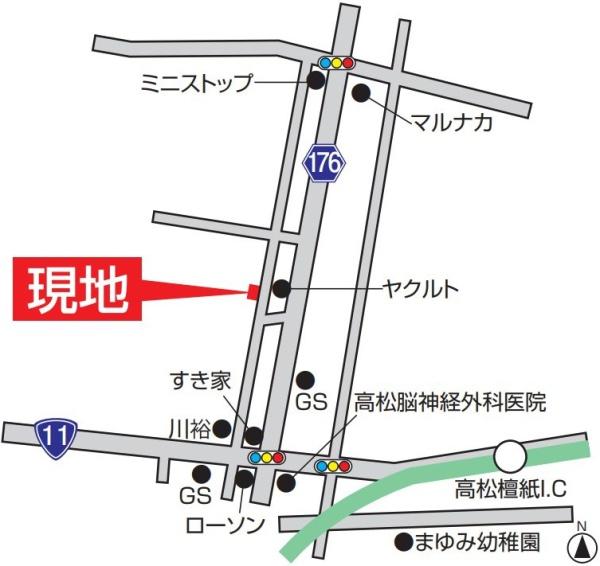 売土地　高松市檀紙町