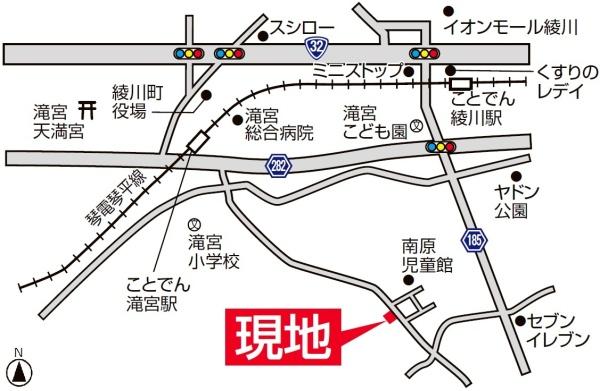 売土地　綾川町滝宮