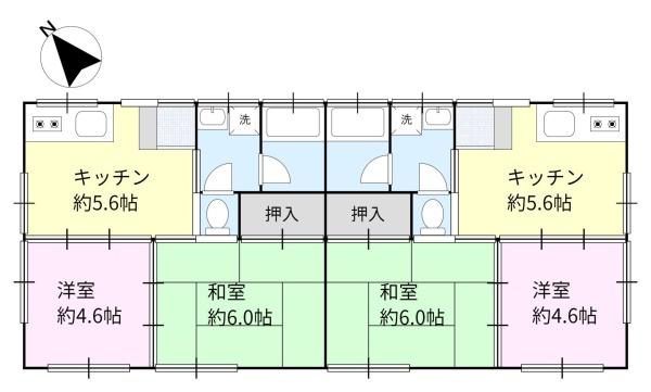 武蔵村山市三ツ藤3丁目長屋