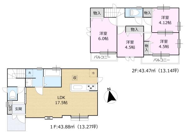 小平市鈴木町２丁目の新築一戸建