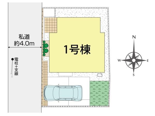 西東京市泉町3丁目の新築一戸建(区画図)