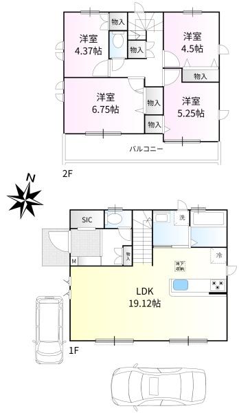 東大和市清水３丁目　新築戸建２棟