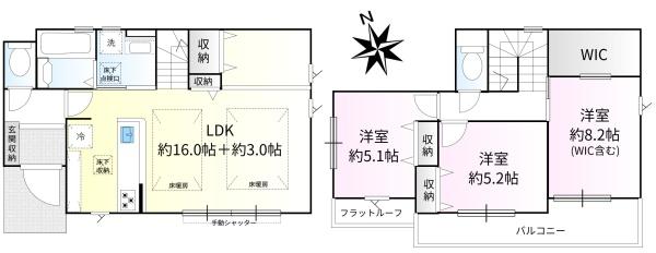 小平市上水新町１丁目の新築一戸建