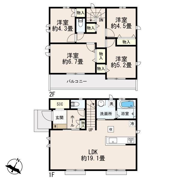 東大和市清水３丁目　新築戸建２棟