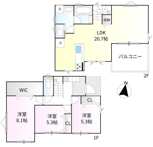 清瀬市下清戸３丁目の新築一戸建