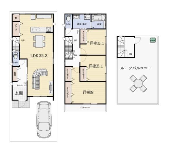 八尾市堤町３丁目の新築一戸建