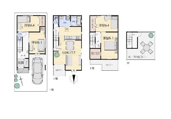 東大阪市玉串町東１丁目の新築一戸建