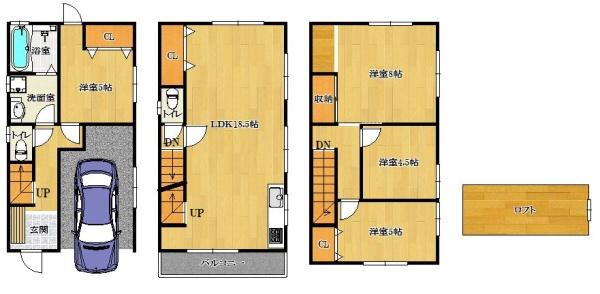 東大阪市小若江３丁目の中古一戸建