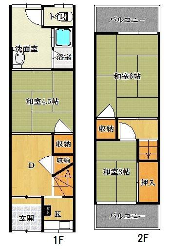 豊中市春日町３丁目の中古テラスハウス